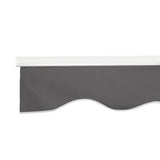 NNEDSZ Retractable Folding Arm Awning Manual Sunshade 2Mx1.5M Grey
