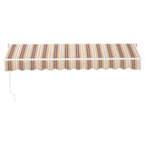 NNEDSZ Retractable Folding Arm Awning Manual Sunshade 3Mx2.5M Beige Brown