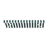 NNEDSZ Retractable Folding Arm Awning Manual Sunshade 3Mx2.5M Green White