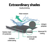 NNEDSZ Retractable Folding Arm Awning Manual Sunshade 4Mx2.5M Pearl Grey