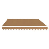 NNEDSZ Retractable Folding Arm Awning Motorised Remoter Sunshade 2.5Mx2M Beige