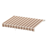 NNEDSZ Retractable Folding Arm Awning Motorised Sunshade 3Mx2.5M Beige Brown