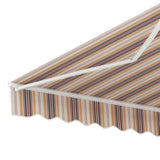 NNEDSZ Retractable Folding Arm Awning Motorised Sunshade 3Mx2.5M Beige Brown