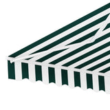 NNEDSZ Retractable Folding Arm Awning Motorised Sunshade 3Mx2.5M Green White
