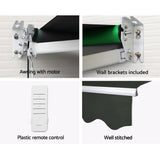 NNEDSZ Retractable Folding Arm Awning Motorised Sunshade 3Mx2.5M Grey