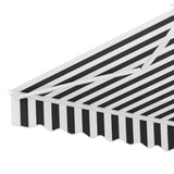 NNEDSZ Retractable Folding Arm Awning Motorised Sunshade 4Mx3M Grey White