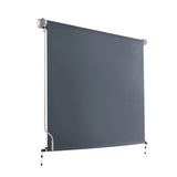 NNEDSZ Outdoor Blinds Blackout Roll Down Awning Window Shade 1.8X2.5M Grey