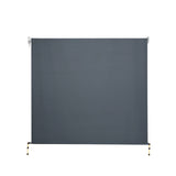 NNEDSZ Outdoor Blinds Blackout Roll Down Awning Window Shade 2.4X2.5M Grey