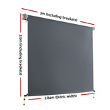 NNEDSZ Outdoor Blind Window Roll Down Awning Canopy Privacy Screen 3X2.5M