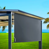 NNEDSZ Outdoor Blind Window Roll Down Awning Canopy Privacy Screen 3X2.5M