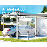 NNEDSZ Outdoor Blinds Transparent Roll Down Awning Window Shade 1.3X2.4M