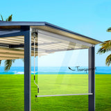 NNEDSZ Outdoor Blinds Transparent Roll Down Awning Window Shade 1.3X2.4M