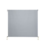 NNEDSZ Outdoor Blinds Light Filtering Roll Down Awning Shade 3X2.5M Grey