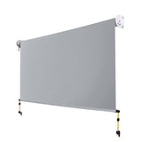 NNEDSZ Outdoor Blinds Light Filtering Roll Down Awning Shade 3X2.5M Grey