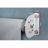 NNEDSZ Outdoor Blinds Light Filtering Roll Down Awning Shade 3X2.5M Grey