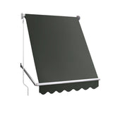 NNEDSZ Window Fixed Pivot Arm Awning Outdoor Blinds Retractable Canopy1.5X2.1M