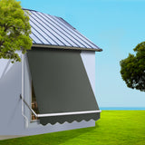 NNEDSZ Window Fixed Pivot Arm Awning Outdoor Blinds Retractable Canopy1.5X2.1M