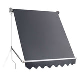 NNEDSZ Window Fixed Pivot Arm Awning Outdoor Blinds Retractable Canopy1.8X2.1M