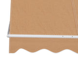 NNEDSZ Window Fixed Pivot Arm Awning Outdoor Retractable Canopy 2.1X2.1M Beige