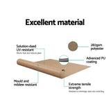 NNEDSZ Window Fixed Pivot Arm Awning Outdoor Retractable Canopy 2.1X2.1M Beige