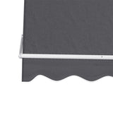 NNEDSZ Retractable Fixed Pivot Arm Window Awning Outdoor Blinds 2.1X2.1M Grey