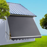 NNEDSZ Window Fixed Pivot Arm Awning Outdoor Blinds Retractable Canopy3.1X2.1M