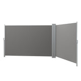 NNEDSZ Side Awning Sun Shade Outdoor Retractable Privacy Screen 2X6M Grey