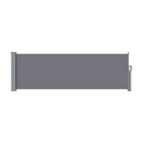 NNEDSZ Side Awning Sun Shade Outdoor Blinds Retractable Screen 1X3M Grey