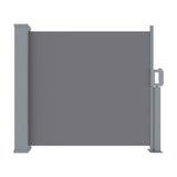 NNEDSZ Side Awning Sun Shade Outdoor Blinds Retractable Screen 1X3M Grey