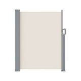 NNEDSZ Side Awning Sun Shade Outdoor Blinds Retractable Screen 1.4X3M Cream