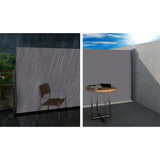 NNEDSZ Side Awning Sun Shade Outdoor Blinds Retractable Screen 1.4X3M GR
