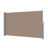NNEDSZ Side Awning Sun Shade Outdoor Blinds Retractable Screen 1.8X3M Brown