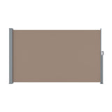 NNEDSZ Side Awning Sun Shade Outdoor Blinds Retractable Screen 1.8X3M Brown
