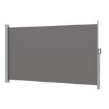 NNEDSZ Side Awning Sun Shade Outdoor Retractable Privacy Screen 1.8X3M Grey