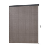 NNEDSZ Outdoor Blinds Light Filtering Roll Down Awning Shade 2.1X2.5M Brown