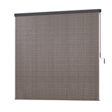 NNEDSZ Outdoor Blinds Light Filtering Roll Down Awning Shade 3X2.5M Brown
