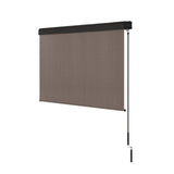 NNEDSZ Outdoor Blinds Light Filtering Roll Down Awning Shade 3X2.5M Brown