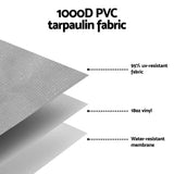 NNEDSZ Weisshorn 12ft Caravan Awning RV Replacement Fabric 3.40M x 2.42M