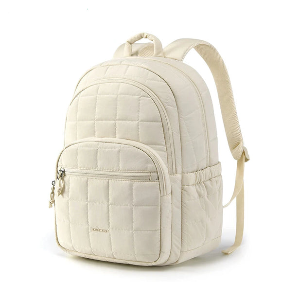 NNEOBA Waterproof Laptop Backpack Beige