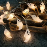 3M 20LED Ghost Halloween String Lights Battery-Powered