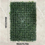 1pc PVC Faux Greenery Mat Artificial Green Grass Wall Panel