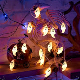 3M 20LED Ghost Halloween String Lights Battery-Powered