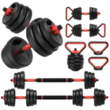 NNEOBA 3-in-1 Dumbbell & Barbell Set 20KG Adjustable Weights