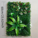 Artificial Green Plant Wall Panel 3D Faux Grass Background Decor