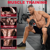 NNEOBA 3-in-1 Dumbbell & Barbell Set 20KG Adjustable Weights