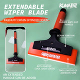 Aluminum Alloy Window Tint Squeegee – Long & Short Handle Water Scraper for PPF, Vinyl Wrap & Car Film Installation