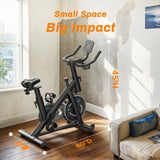 NNEOBA Indoor Exercise Bike – Low Noise Stationary Cycling Bike with Tablet Mount & 270lbs Capacity