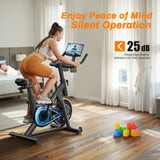 NNEOBA Indoor Exercise Bike – Low Noise Stationary Cycling Bike with Tablet Mount & 270lbs Capacity