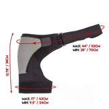 NNEOBA Adjustable Neoprene Shoulder Support Brace Compression Strap Black