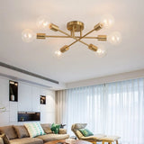 NNEOBA Contemporary LED Ceiling Lamp with Gold Montage - Black Gold and Gold Options